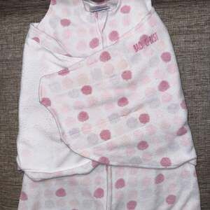 HALO SleepSack Swaddle Pink Plushy Dot Velboa Newborn